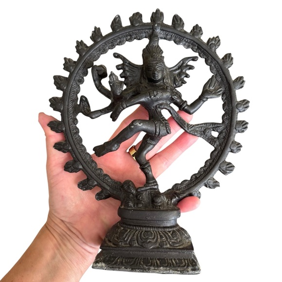 Other - Brass Lord Shiva Dancing Nataraja Statue Vintage Sculpture Hindu Art India